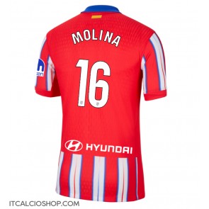 Atletico Madrid Nahuel Molina #16 Prima Maglia 2024-25 Manica Corta